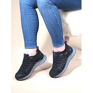 Konfores 1097 Anatomik Taban Waterproof Trekking Ayakkabı - NKT01097-siyah mor-36