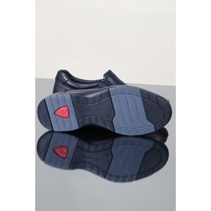 Konfores 1138 Hakiki Deri Anatomik Ayakkabı - NKT01138-siyah-42