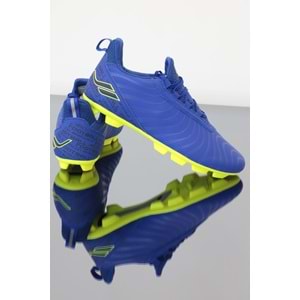 Konfores 1148-Ares Anatomik Taban Çim Saha Futbol Ayakkabısı - NKT01148-sax mavi-40