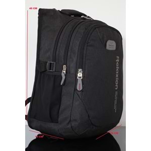 Konfores 1167 Unisex Anatomik Yarasa Sırt Çantası - NKT01167-siyah-TEK EBAT