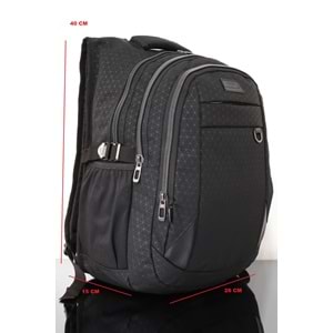 Konfores 1170 Unisex Anatomik Yarasa Sırt Çantası - NKT01170-siyah-TEK EBAT