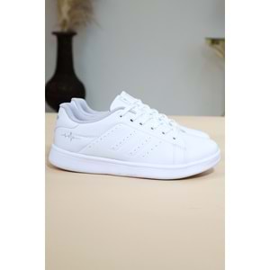 Konfores 1263 Anatomik Taban Unisex Sneakers Ayakkabı - NKT01263-BEYAZ-36