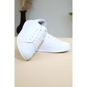 Konfores 1263 Anatomik Taban Unisex Sneakers Ayakkabı - NKT01263-BEYAZ-36