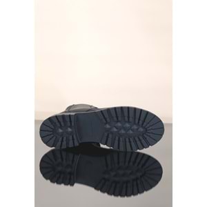 Konfores 1272 Hakiki Deri Bayan Postal Bot - NKT01272-siyah-37