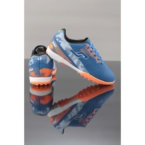 Kidessa 1282-27889 Bağcıklı Çocuk Halı Saha Futbol Ayakkabısı - NKT01282-sax mavi-31