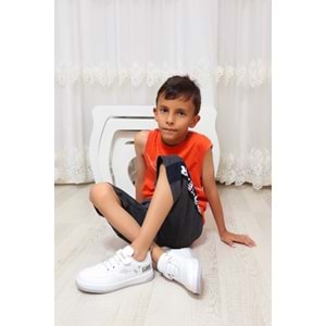 Kidessa 1284-27760 Anatomik Taban Unisex Çocuk Sneakers Ayakkabı - NKT01284-BEYAZ-28
