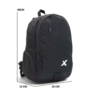Konfores 1303 Unisex Ortaokul ve Lise Sırt Çantası - NKT01303-siyah-TEK EBAT