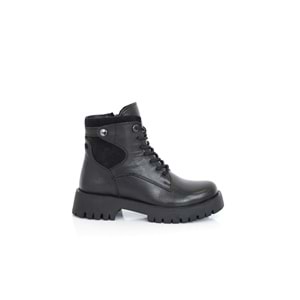 Konfores 1322 Hakiki Deri Bayan Postal Spor Bot - NKT01322-siyah-39