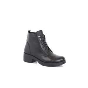 Konfores 1335 Hakiki Deri Bayan Postal Spor Bot - NKT01335-siyah-36