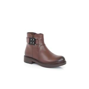 Konfores 1336 Hakiki Deri Bayan Bot - NKT01336-kahverengi-38
