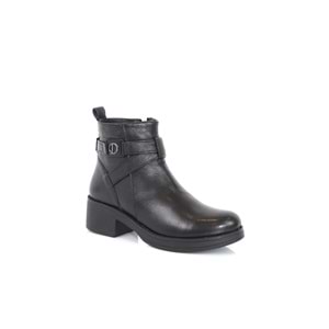 Konfores 1341 Hakiki Deri Bayan Bot - NKT01341-siyah-39