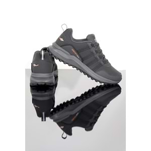 Konfores 1357 Anatomik Tabanlı Unisex Koşu Ayakkabısı - NKT01357-Füme-43
