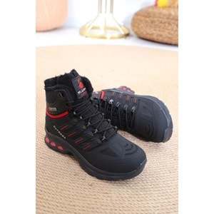 Konfores 1387 Unisex Anatomik Tabanlı Spor Bot - NKT01387-siyah kırmızı-36