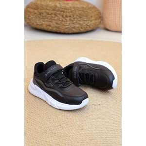 Kidessa 1397-27817 Anatomik Taban Unisex Çocuk Spor Ayakkabı - NKT01397-siyah beyaz-32