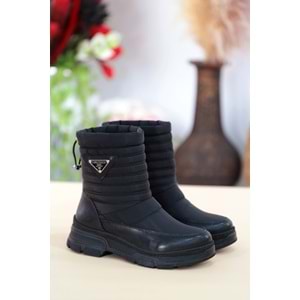 Konfores 1427 Kauçuk Tabanlı Bayan Spor Bot - NKT01427-siyah-36
