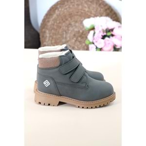 Kidessa 1450 Anatomik Tabanlı Çocuk Bantlı Spor Bot - NKT01450-haki-22