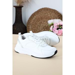 Konfores 1454-27782 Anatomik Taban Sneakers Ayakkabı - NKT01454-BEYAZ-39