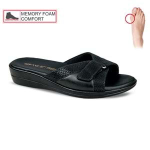 Konfores 1488-9863-7 Tam Anatomik Bayan Terlik - NKT01488-siyah-37