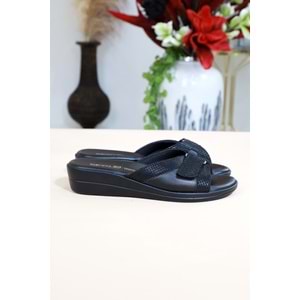 Konfores 1488-9863-7 Tam Anatomik Bayan Terlik - NKT01488-siyah-40