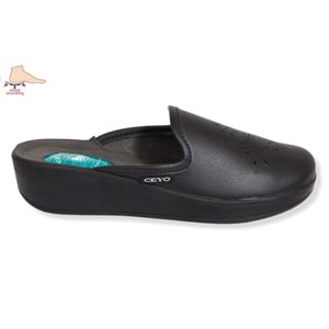 Konfores 1501-9932-8 Tam Anatomik Ev İçi Bayan Terlik - NKT01501-siyah-40