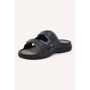 Konfores 1545-3200 Tam Anatomik Erkek Terlik - NKT01545-siyah-46