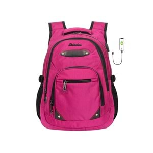 Konfores 1551-2225 Unisex Anatomik Yarasa Sırt Okul Çantası - NKT01551-PEMBE-TEK EBAT