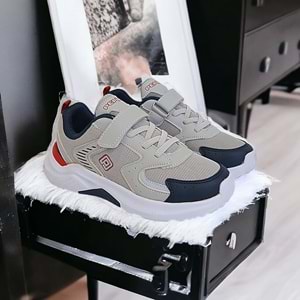 Kidessa 1565 Anatomik Taban Unisex Çocuk Sneakers Ayakkabı - NKT01565-buz gri-33