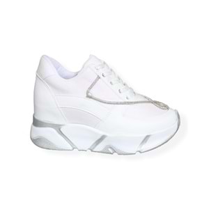 Konfores 1573-333055 Anatomik Tabanlı Sneakers Ayakkabı - NKT01573-BEYAZ-37