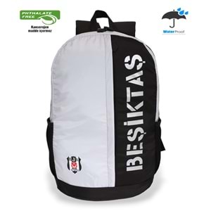 1649-Kaligrafik Baskılı Taraftar Unisex Anatomik Sırt Seyehat Spor ve Okul Çantası - NKT01649-Gri Siyah-TEK EBAT