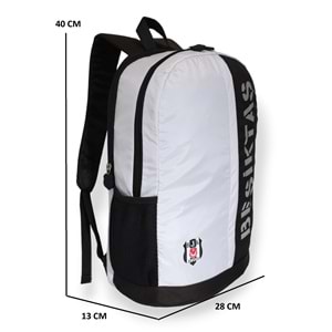 1649-Kaligrafik Baskılı Taraftar Unisex Anatomik Sırt Seyehat Spor ve Okul Çantası - NKT01649-Gri Siyah-TEK EBAT