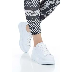Konfores 1660 Anatomik Tabanlı Bayan Sneakers Ayakkabı - NKT01660-BEYAZ-37