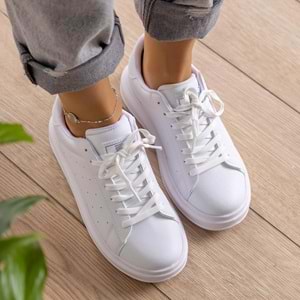 Konfores 1660 Anatomik Tabanlı Bayan Sneakers Ayakkabı - NKT01660-BEYAZ-37