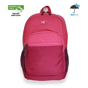 Konfores 1669 Unisex Anatomik Sırtlı Laptop Bölmeli Seyehat Spor ve Okul Çantası - NKT01669-fuşya-TEK EBAT