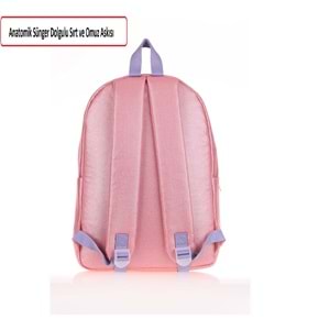 Konfores 1683-Anatomik Sırt Destekli Ortaokul Lise ve Günlük Sırt Çantası - NKT01683-SOMON-TEK EBAT