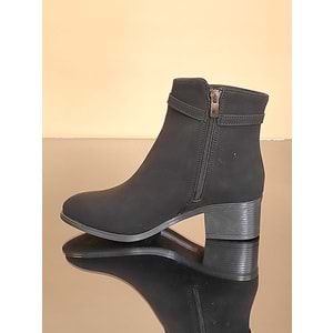 Konfores 1724-325054 Kauçuk Tabanlı Bayan Klasik Bot - NKT01724-siyah-36