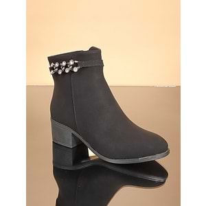 Konfores 1724-325054 Kauçuk Tabanlı Bayan Klasik Bot - NKT01724-siyah-37