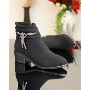 Konfores 1740-425076 Kauçuk Tabanlı Bayan Klasik Bot - NKT01740-siyah-37