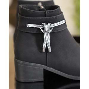 Konfores 1740-425076 Kauçuk Tabanlı Bayan Klasik Bot - NKT01740-siyah-37