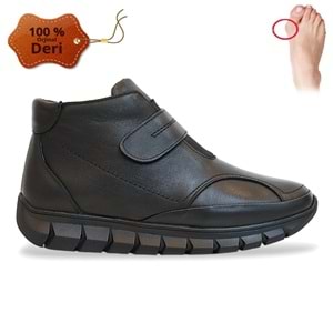 Konfores 1756-273057 Hakiki Deri Anatomik Tabanlı Kadın Anne Bot - NKT01756-siyah-40