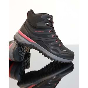 1766-Camora Anatomik Tabanlı Waterproof Trekking Spor Bot - NKT01766-siyah kırmızı-45