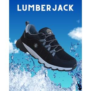 Lumberjack 1799-Dıvıne Anatomik Tabanlı Waterproof Trekking Yürüyüş & Koşu Ayakkabısı - NKT01799-siyah gri-45