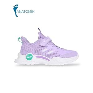 Lescon 1902-Tıbet Anatomik Tabanlı Unisex Çocuk Günlük Spor Ayakkabı - NKT01902-lila-30