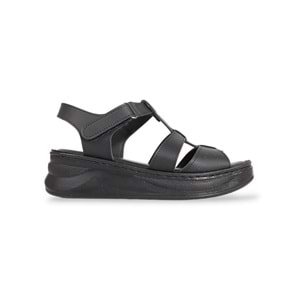 Konfores 1910-492084 Tam Anatomik Tabanlı Kadın Sandalet - NKT01910-siyah-37