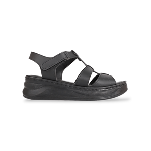 Konfores 1910-492084 Tam Anatomik Tabanlı Kadın Sandalet - NKT01910-siyah-40