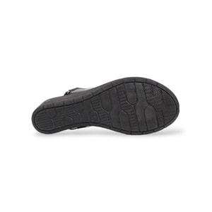 Konfores 1911-390240 Tam Anatomik Tabanlı Kadın Sandalet - NKT01911-siyah-37