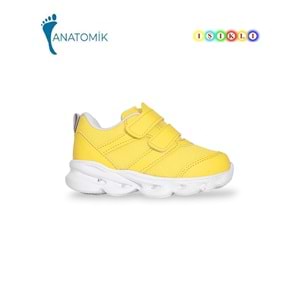 Kidessa 1942 Işıklı İlkadım Bebek Günlük Spor Ayakkabı - NKT01942-SARI-24