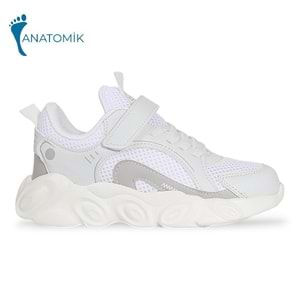 Kidessa 1968 Anatomik Tabanlı Unisex Çocuk Günlük Spor Ayakkabı - NKT01968-BEYAZ-32