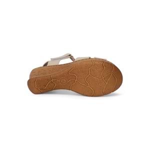 Konfores 2027-492076 Tam Anatomik Tabanlı Kadın Sandalet - NKT02027-BEJ-38