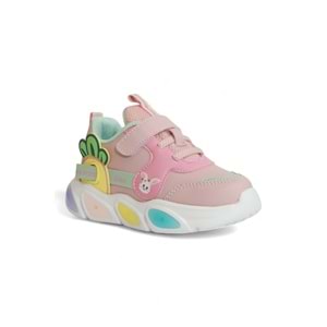 Kidessa 2086-Pepino Anatomik Tabanlı Çocuk Unisex Günlük Işıklı Spor Ayakkabı - NKT02086-PUDRA-22