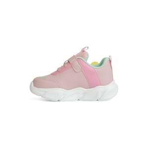 Kidessa 2086-Pepino Anatomik Tabanlı Çocuk Unisex Günlük Işıklı Spor Ayakkabı - NKT02086-PUDRA-22